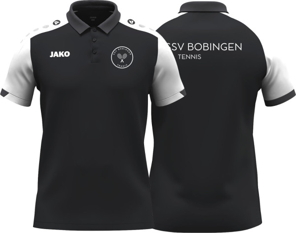 Jako Polo Dynamic SSV Bobingen Tennis Kinder schwarz ohne Initialen