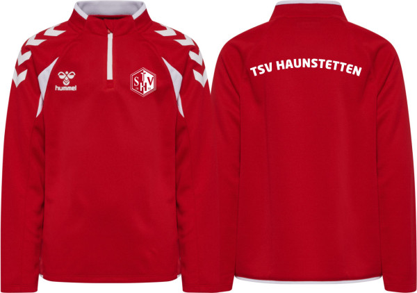 hummel Hmlcore 2.0 Half Zip TSV Haunstetten Handball Kinder rot ohne Nummer