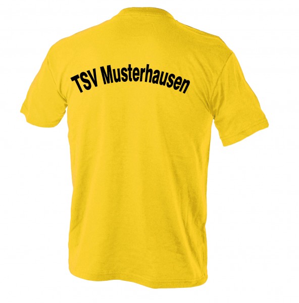 T-Shirt mit Rückenaufschrift Kinder