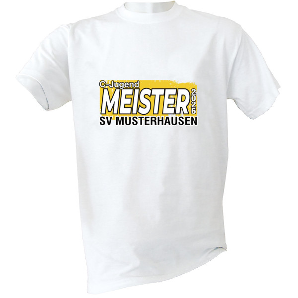 Jugend Meister T-Shirt 2026 Kinder gelb