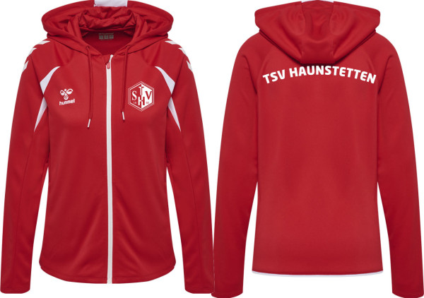 hummel Hmlcore 2.0 Zip Hoodie TSV Haunstetten Handball Damen rot ohne Nummer