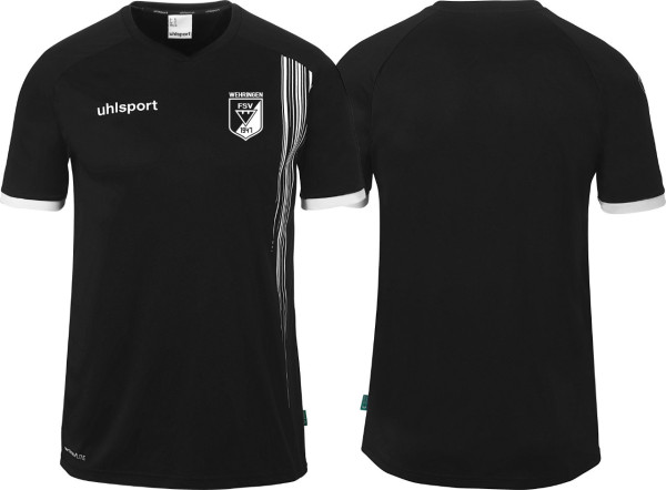 uhlsport Impulse Shirt Kurzarm FSV Wehringen Fußball schwarz ohne Initialen