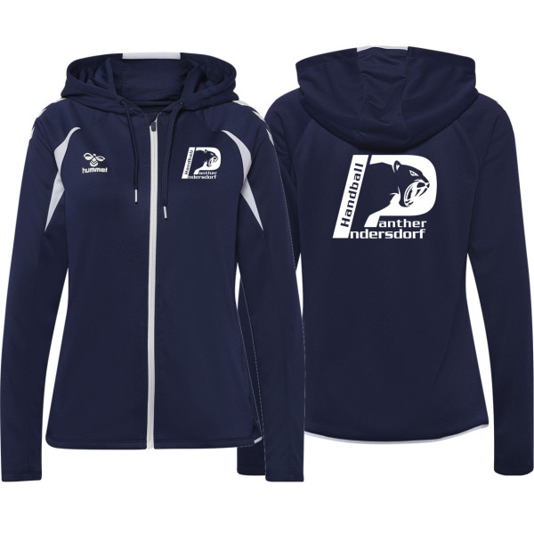 Hoodie with Zipper Panther Indersdorf Damen marine ohne Initialen