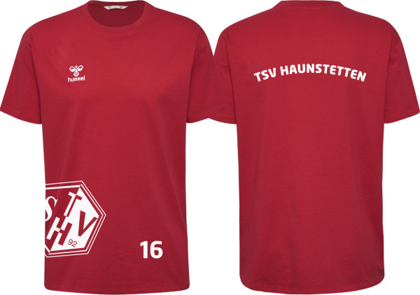 hummel Hmlgo 2.0 T-Shirt S/S TSV Haunstetten Handball rot mit Nummer