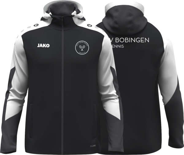 Jako Kapuzenjacke Dynamic SSV Bobingen Tennis Herren schwarz ohne Initialen