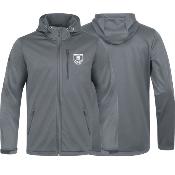Jako Softshelljacke Premium BW KfAusbZ Kleinaitingen steingrau ohne Initialen