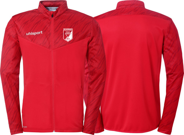 uhlsport Poly Jacke FSV Wehringen Fußball Kinder rot ohne Initialen