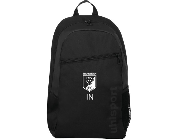 uhlsport FSV Wehringen Fußball Rucksack schwarz mit Initialen