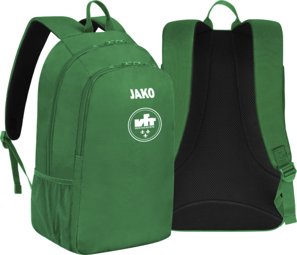 Jako Rucksack One VfR Wiesbaden grün ohne Initialen