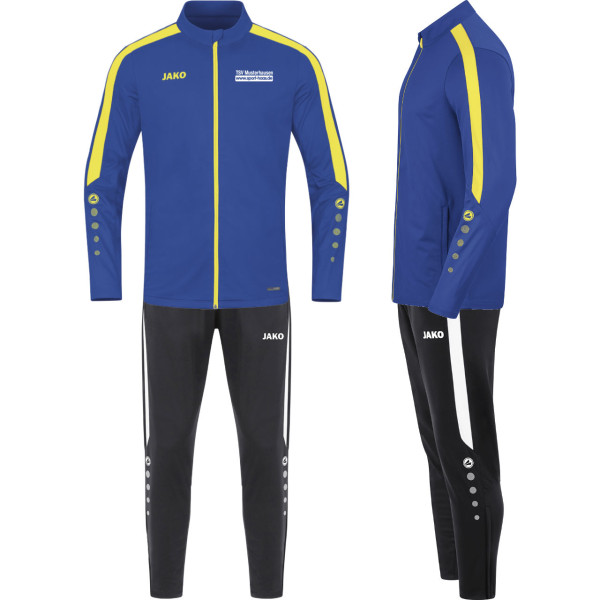 Jako Power Polyesteranzug royal/citro