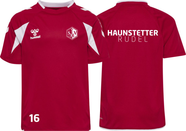 hummel Hmlcore 2.0 Jersey S/S TSV Haunstetten Handball Kinder rot mit Nummer