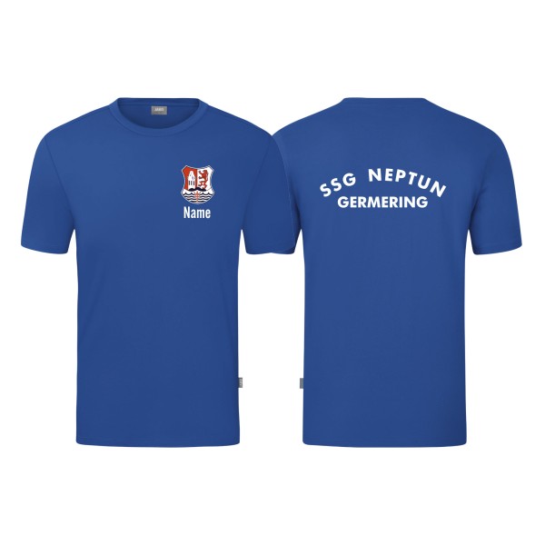 Jako T-Shirt Organic SSG Neptun Germering Herren royal mit Name mit Vereinsname