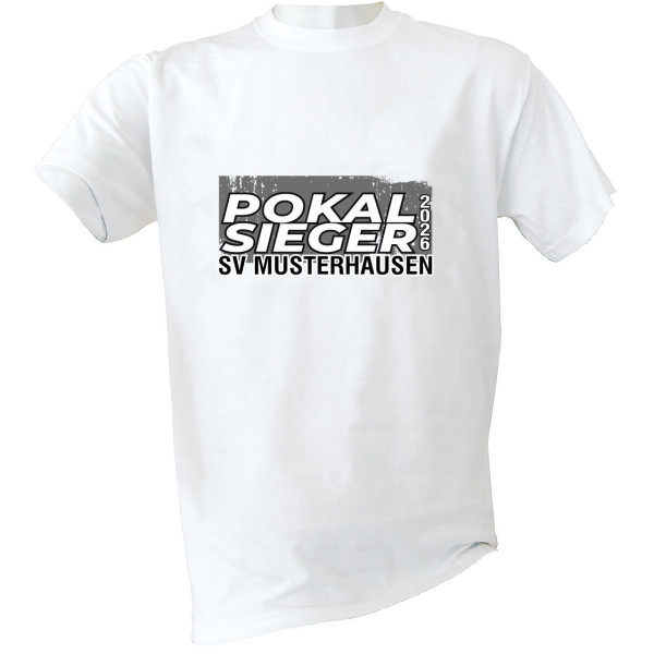 Pokalsieger T-Shirt 2026 grau/schwarz