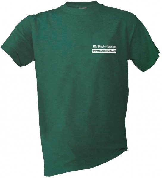 T-Shirt einfarbig Brust Vereinsname und SHL