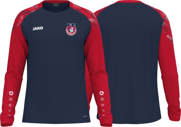 Jako Longsleeve Sonic FC Königsbrunn Kinder marine/rot ohne Initialen