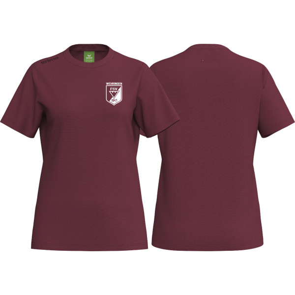 Erima TS T-Shirt FSV Wehringen Gymnastik Damen new bordeaux ohne Initialen