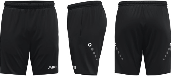 Jako Freizeitshort Dynamic SSV Bobingen Tennis Kinder schwarz ohne Initialen