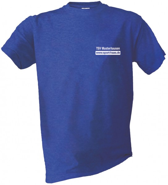 T-Shirt einfarbig Brust Vereinsname und SHL