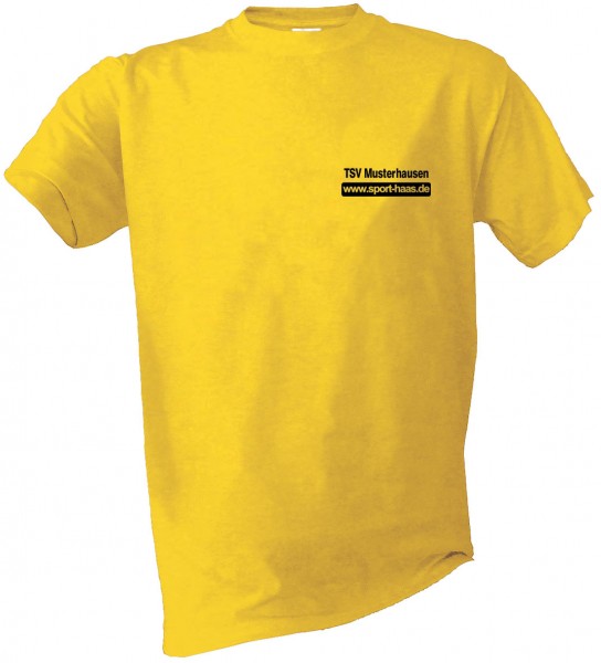 T-Shirt einfarbig Brust Vereinsname und SHL