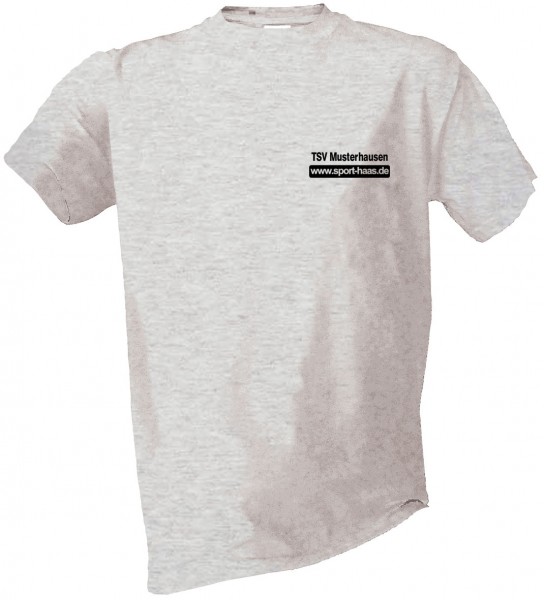 T-Shirt einfarbig Brust Vereinsname und SHL