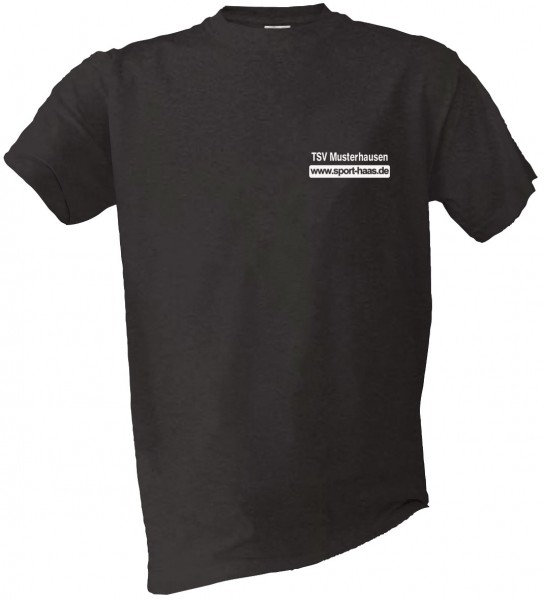 T-Shirt einfarbig Brust Vereinsname und SHL