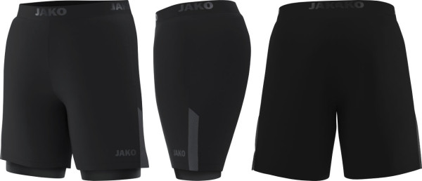 Jako 2-in-1 Short SSV Bobingen Tennis Power Herren schwarz ohne Initialen