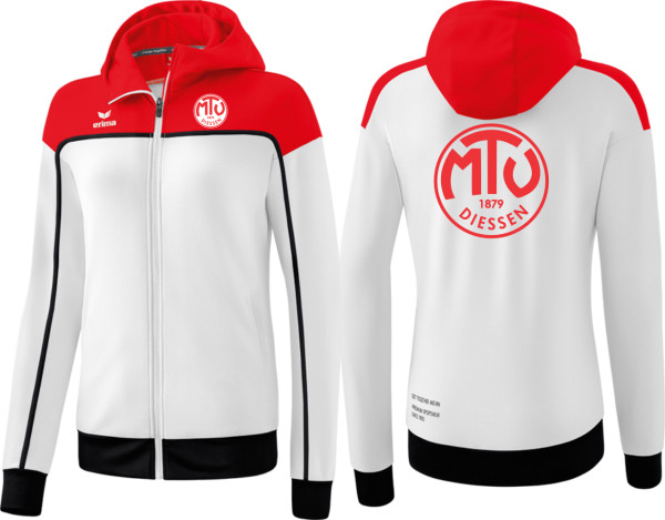 Erima CHANGE by erima Trainingsjacke mit Kapuze MTV Dießen Tennis Damen weiß ohne Initialen