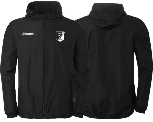 uhlsport Essential Regenjacke FSV Wehringen Darts Kinder schwarz ohne Initialen