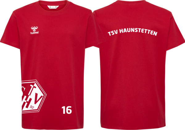 hummel Hmlgo 2.0 T-Shirt S/S TSV Haunstetten Handball Kinder rot mit Nummer