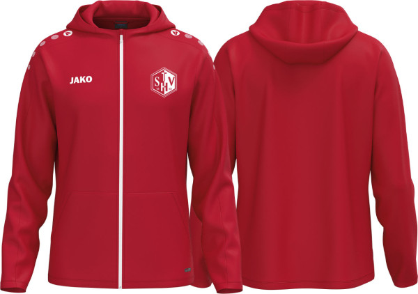 Jako Kapuzenjacke One TSV Haunstetten Fußball Kinder rot ohne Initialen