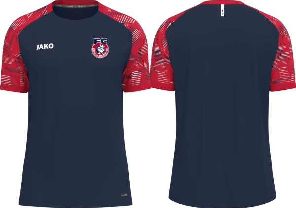 Jako T-Shirt Sonic FC Königsbrunn marine/rot ohne Initialen