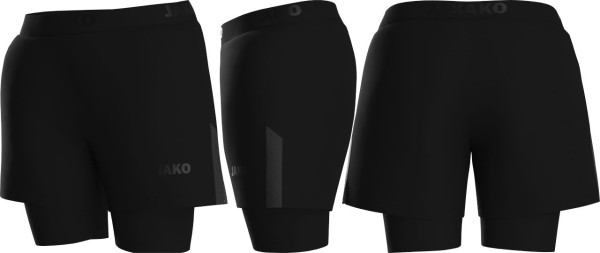 Jako 2-in-1 Short Power SSV Bobingen Tennis Damen schwarz ohne Initialen