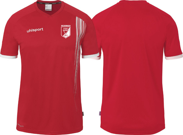 uhlsport Impulse Shirt Kurzarm FSV Wehringen Fußball rot ohne Initialen