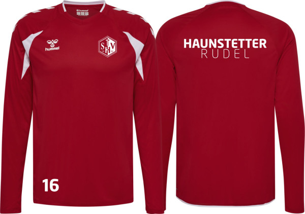 hummel Hmlcore 2.0 Jersey L/S TSV Haunstetten Handball rot mit Nummer